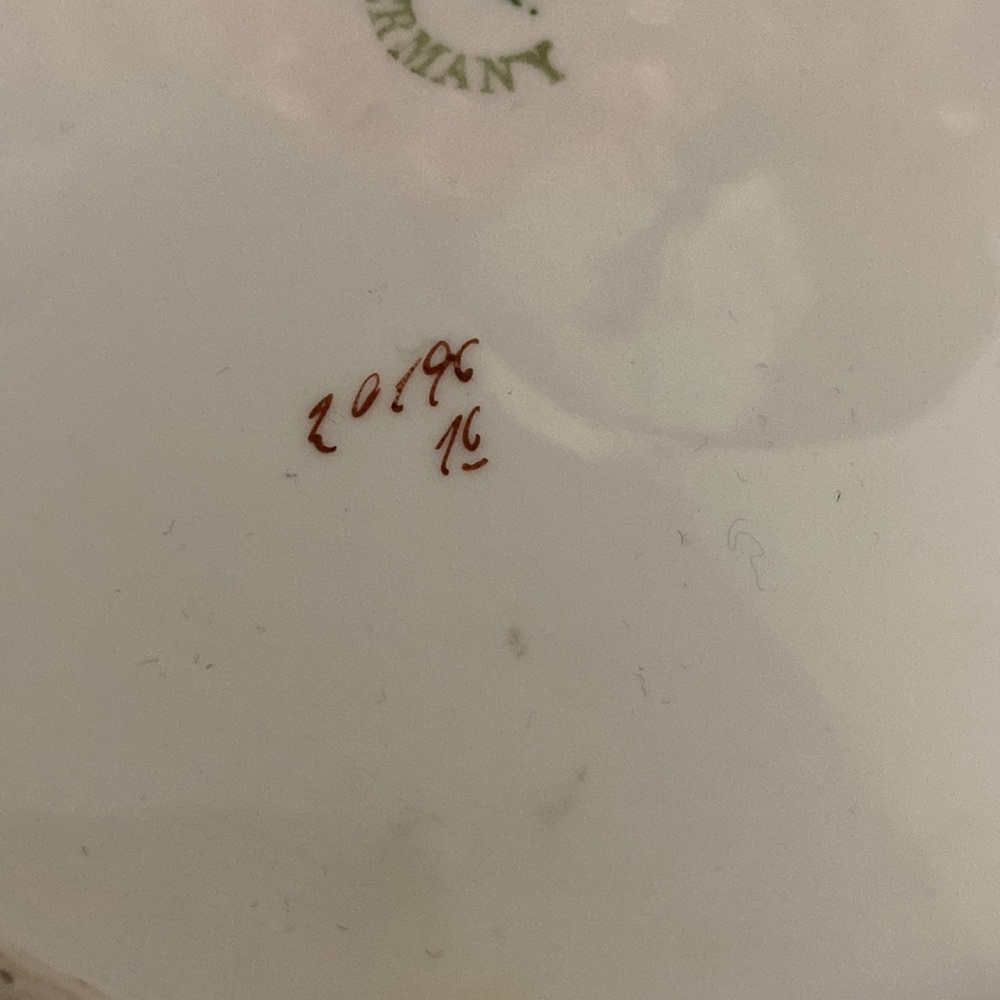 Antique Germany Carl Tielsch Floral Square Cake Plate! - Picture 6 of 7